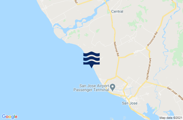 Mappa delle maree di La Curva, Philippines