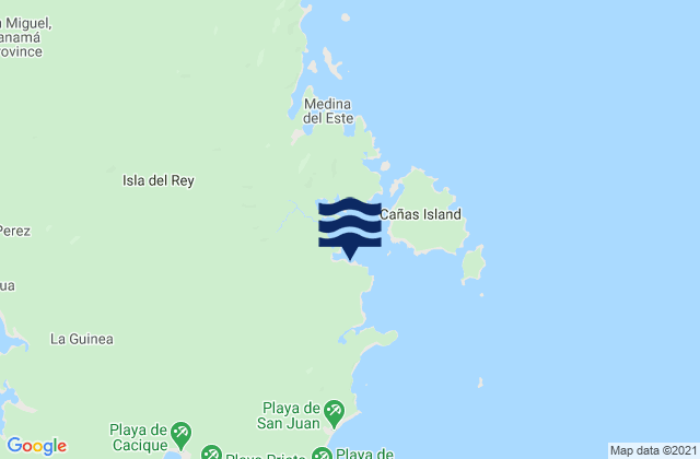 Mappa delle maree di La Ensenada, Panama