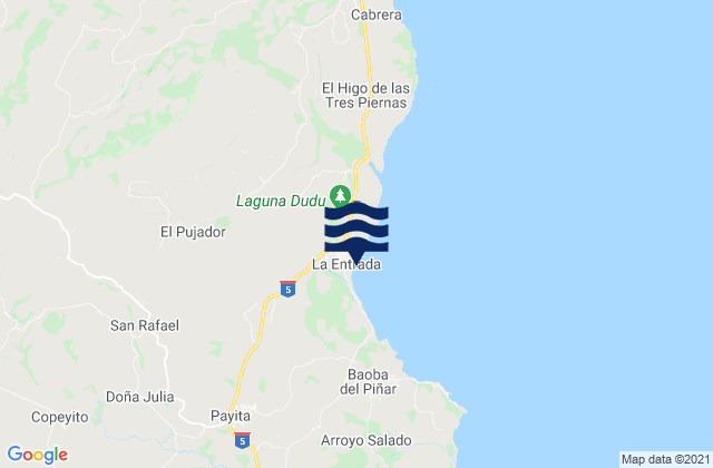 Mappa delle maree di La Entrada, Dominican Republic