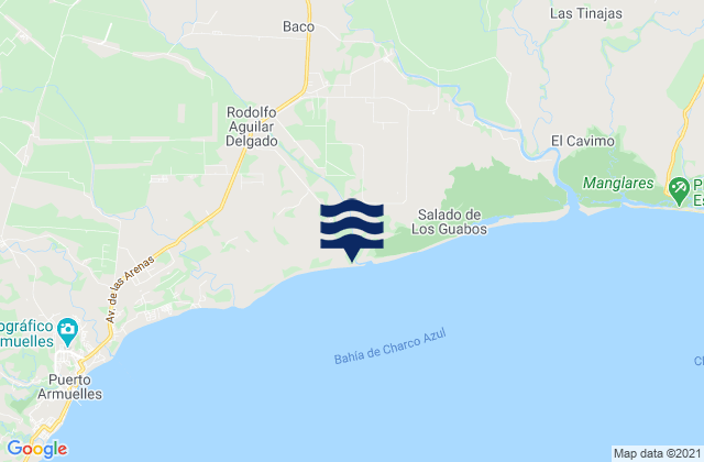Mappa delle maree di La Esperanza, Panama