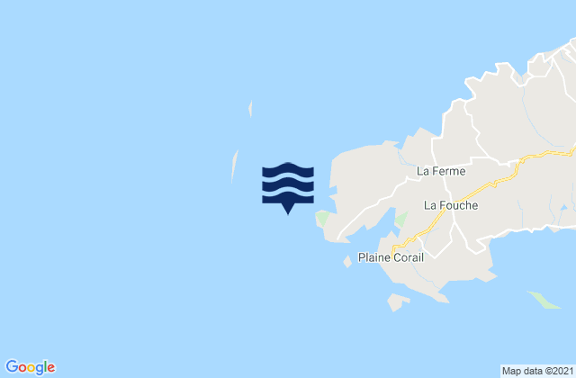 Mappa delle maree di La Ferme, Reunion