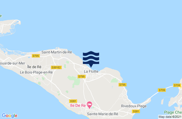 Mappa delle maree di La Flotte, France