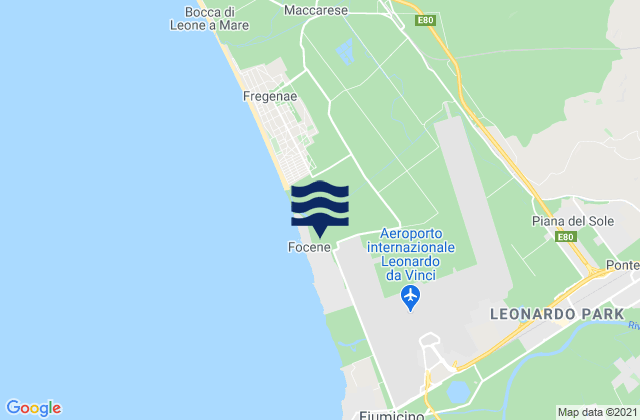 Mappa delle maree di La Massimina-Casal Lumbroso, Italy