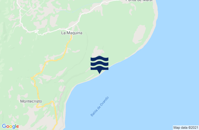 Mappa delle maree di La Máquina, Cuba