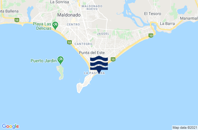 Mappa delle maree di La Olla, Brazil
