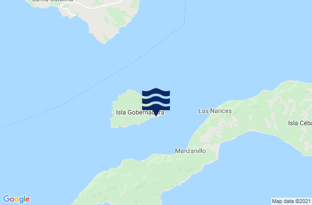 Mappa delle maree di La Punta, Panama