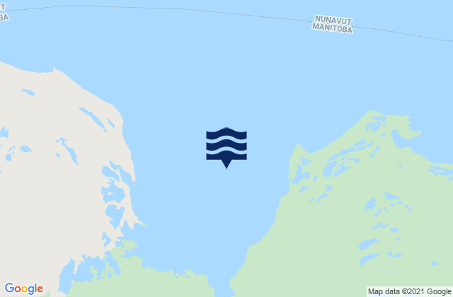 Mappa delle maree di La Pérouse Bay, Canada