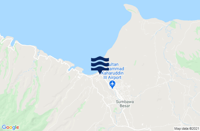 Mappa delle maree di Labuhansumbawa, Indonesia