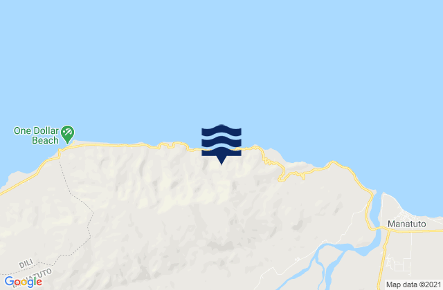 Mappa delle maree di Laclo, Timor Leste