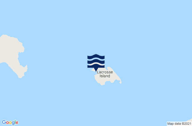 Mappa delle maree di Lacrosse Island, Australia
