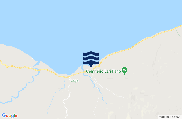 Mappa delle maree di Laga, Timor Leste