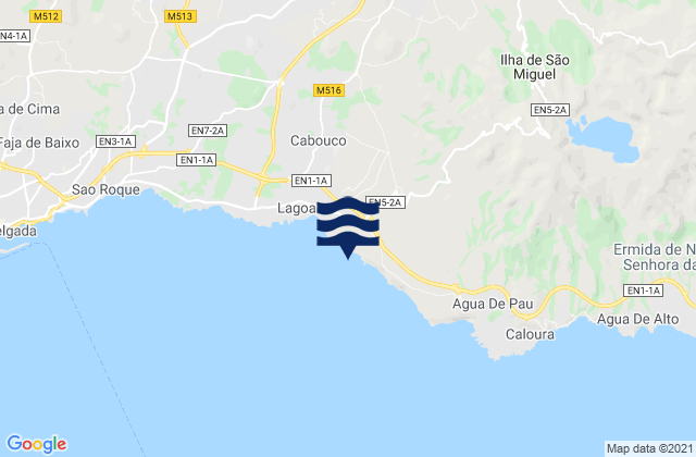 Mappa delle maree di Lagoa, Portugal