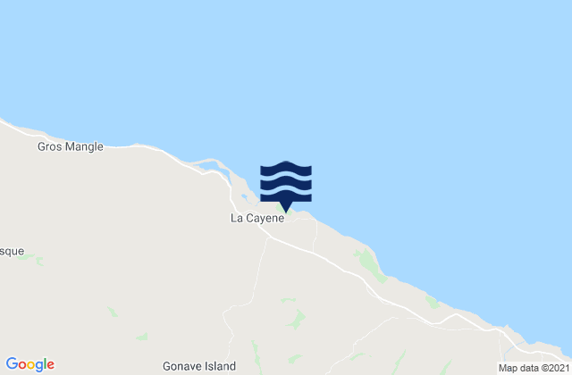 Mappa delle maree di Lagonav, Haiti