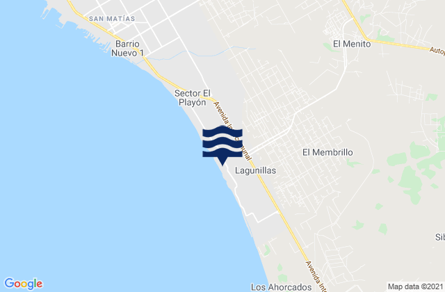 Mappa delle maree di Lagunillas, Venezuela
