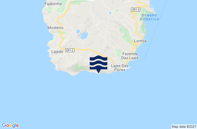 Mappa delle maree di Lajes das Flores, Portugal