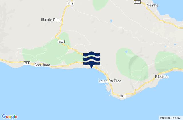 Mappa delle maree di Lajes do Pico, Portugal