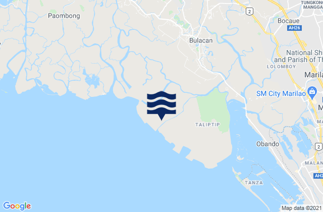 Mappa delle maree di Lambakin, Philippines