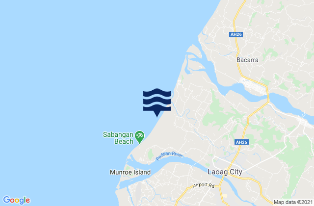 Mappa delle maree di Laoag City, Philippines
