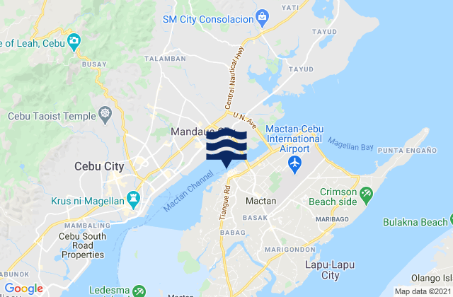 Mappa delle maree di Lapu-Lapu City, Philippines