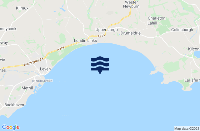 Mappa delle maree di Largo Bay, United Kingdom