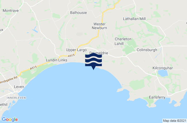 Mappa delle maree di Largo East Beach, United Kingdom