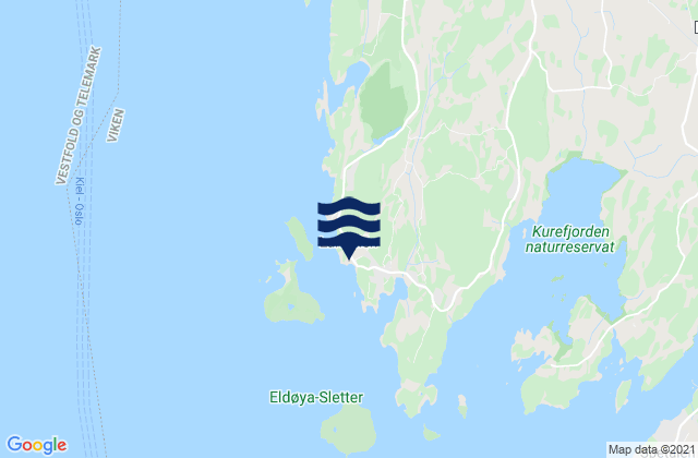 Mappa delle maree di Larkollen, Norway