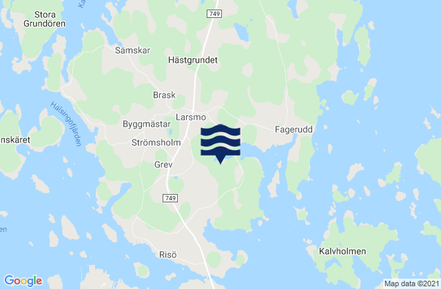 Mappa delle maree di Larsmo, Finland