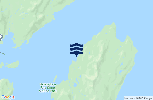 Mappa delle maree di Latouche Latouche Island, United States