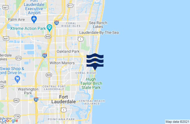 Mappa delle maree di Lauderdale Lakes, United States