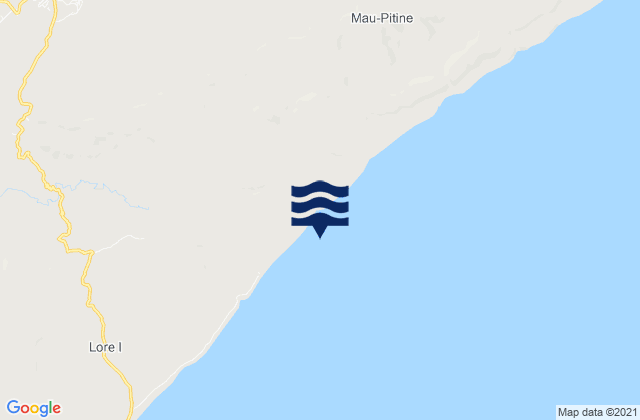 Mappa delle maree di Lautein, Timor Leste