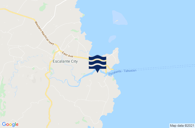 Mappa delle maree di Lañgub, Philippines