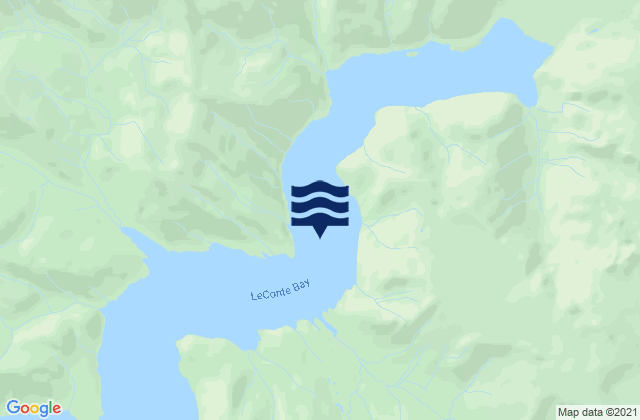 Mappa delle maree di Le Conte Bay, United States