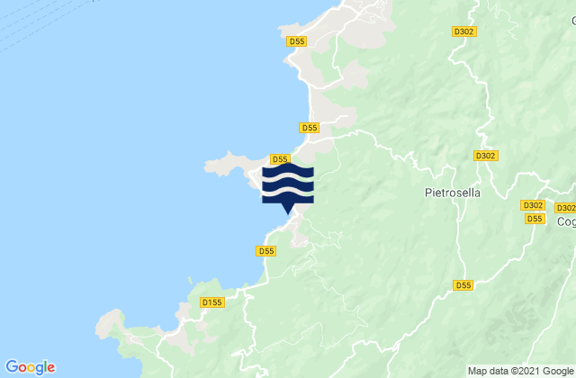 Mappa delle maree di Le Ruppione, France