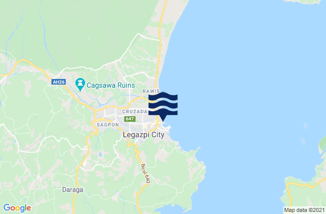 Mappa delle maree di Legazpi City, Philippines