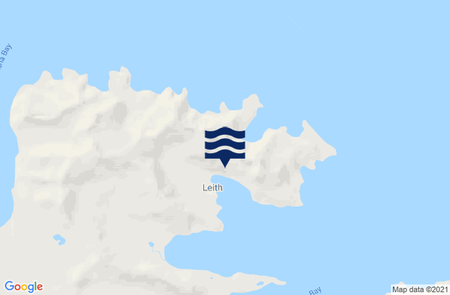 Mappa delle maree di Leith Harbor, Argentina