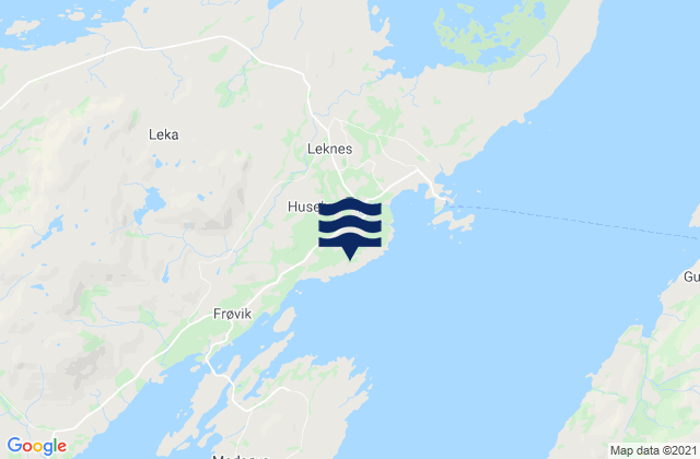 Mappa delle maree di Leka, Norway