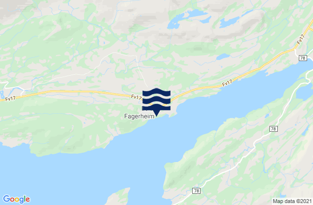Mappa delle maree di Leland, Norway
