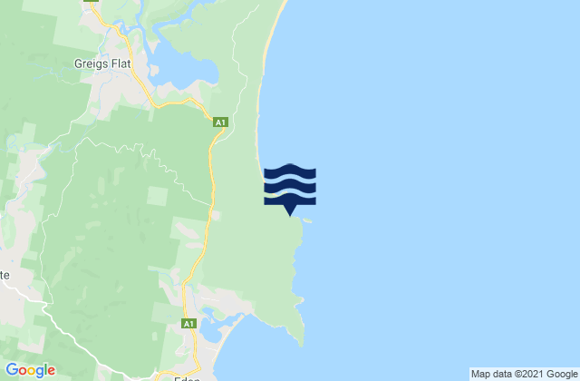 Mappa delle maree di Lennards Island, Australia