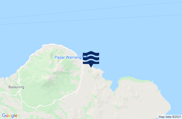 Mappa delle maree di Leutubung Satu, Indonesia