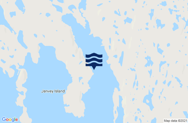 Mappa delle maree di Lewis Bay, Canada