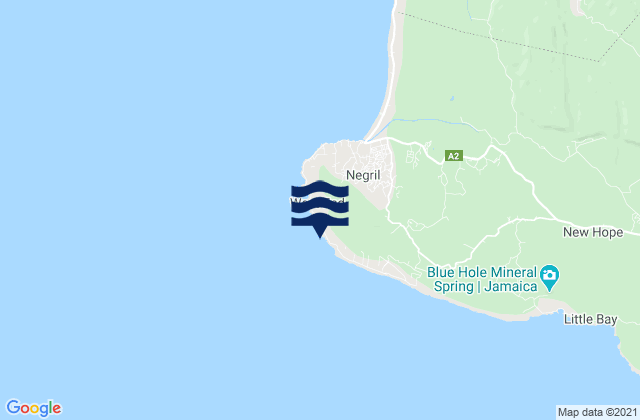 Mappa delle maree di Lighthouse Inn 2, Jamaica