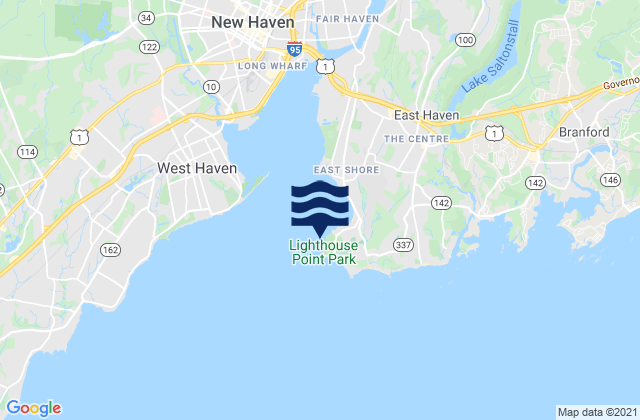 Mappa delle maree di Lighthouse Point (New Haven Harbor), United States