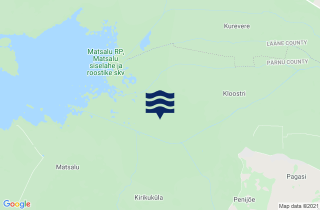 Mappa delle maree di Lihula, Estonia