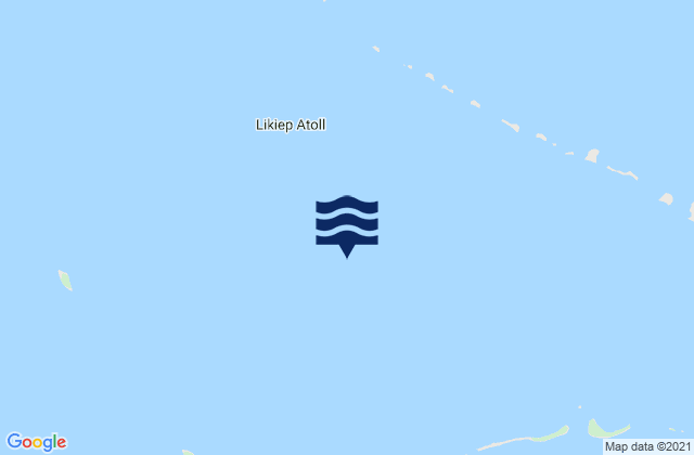 Mappa delle maree di Likiep Atoll, Marshall Islands