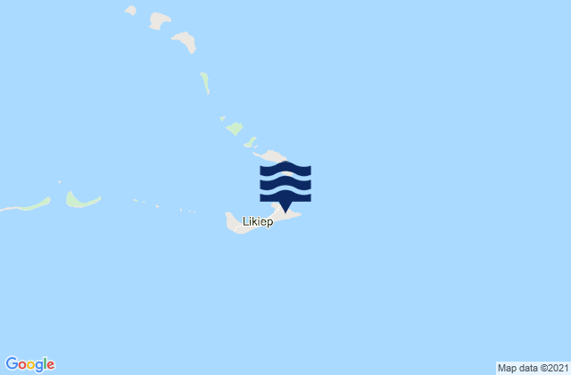 Mappa delle maree di Likiep, Marshall Islands