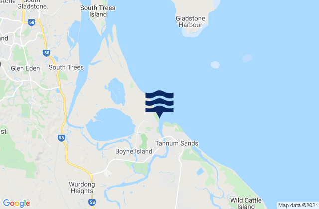 Mappa delle maree di Lilleys Beach, Australia