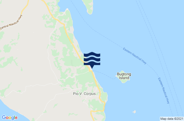 Mappa delle maree di Limbuhan, Philippines