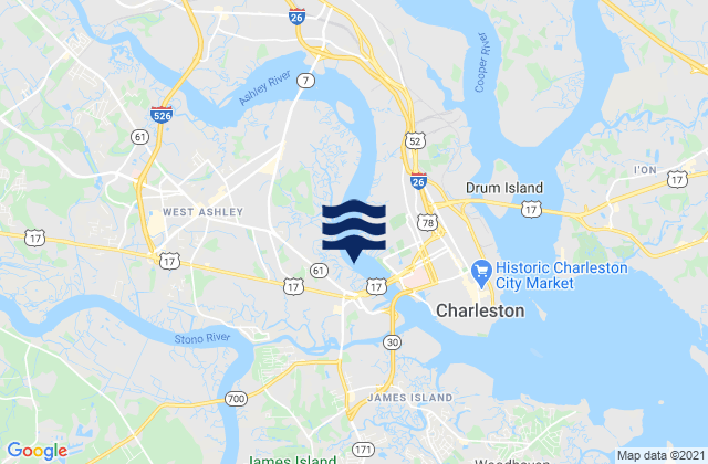 Mappa delle maree di Limehouse Bridge, United States