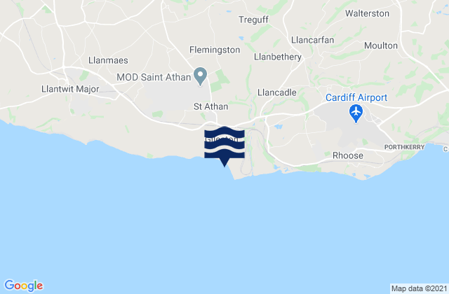 Mappa delle maree di Limpert Bay Beach, United Kingdom