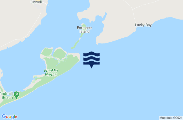 Mappa delle maree di Lin Harbor Entrance Beacon, Australia